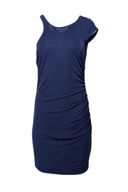 Current Boutique-Jay Godfrey - Navy Sleeveless Side Ruched Dress Sz 6