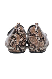 Current Boutique-Jeffrey Campbell - Taupe & Brown Snake Print Loafers w/ Stud Accent Sz 7M