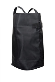 Current Boutique-Jil Sander - Black Nylon Sling Bucket Bag Belt Snap Closure