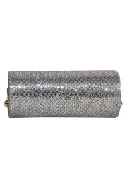 Current Boutique-Jimmy Choo - Silver Glitter Sparkle Small Clutch
