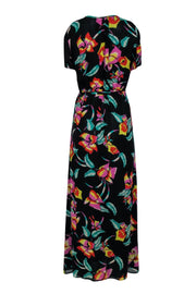 Current Boutique-Joie - Black & Multicolor Floral Maxi Dress Sz XS