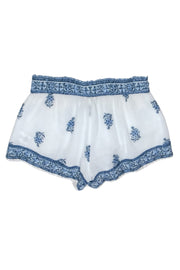 Current Boutique-Joie - Blue & White Boho Print Shorts Sz S