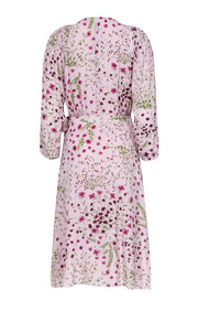 Current Boutique-Joie - Lilac Floral Print Wrap Dress Sz S