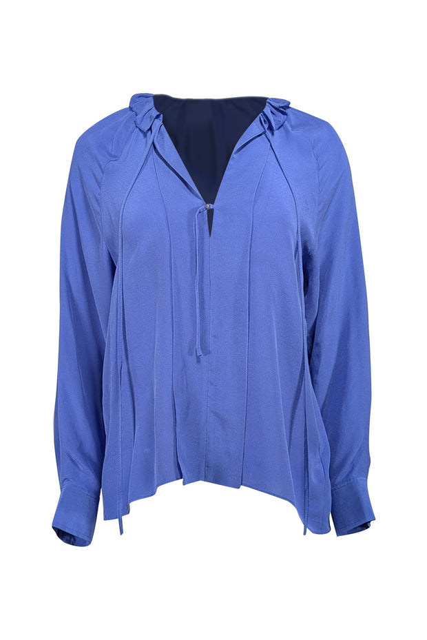 Current Boutique-Joie - Periwinkle Blue Silk Blouse Sz XS