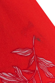 Current Boutique-Joie - Red Floal Print Short Sleeve Wrap Dress Sz XXS