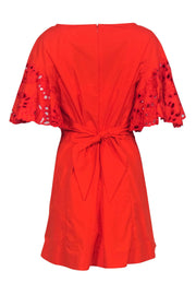 Current Boutique-Josie Natori - Orange Eyelet Trim Dress Sz 10