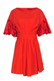 Current Boutique-Josie Natori - Orange Eyelet Trim Dress Sz 10