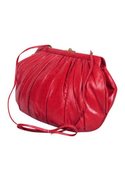 Current Boutique-Judith Leiber - Red Reptile Texture Crossbody Bad