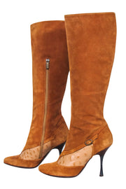 Current Boutique-Just Cavalli - Tan Suede Tall Boots Sz 8