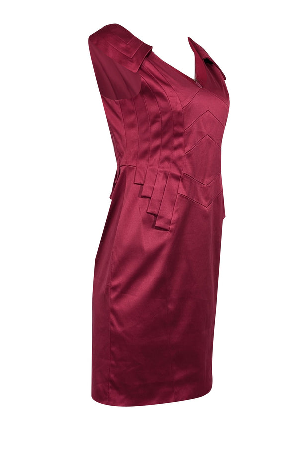 Current Boutique-Karen Millen - Pink Sleeveless w/ Shoulder Flaps Cocktail Dress Sz 10