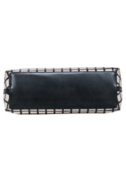Current Boutique-Kate Spade - Beige & Black Checkered Saffiano Leather Handbag
