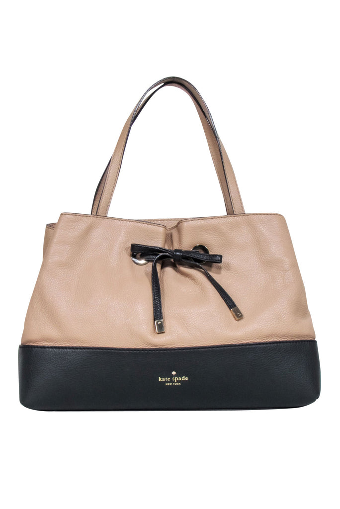 Tan and black discount kate spade purse