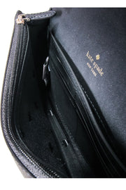 Current Boutique-Kate Spade - Beige & Black Saffiano Leather Mini Crossbody Bag