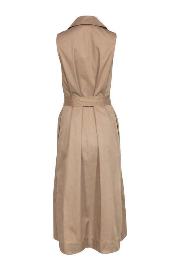 Current Boutique-Kate Spade - Beige Button Front Belted Dress Sz S