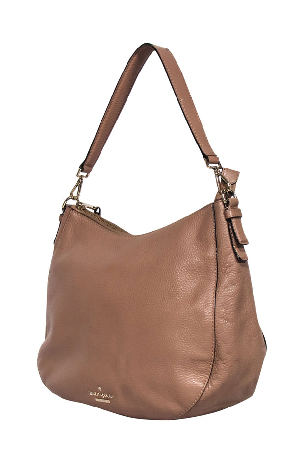 Kate Spade - Beige Pebbled Leather Shoulder Bag