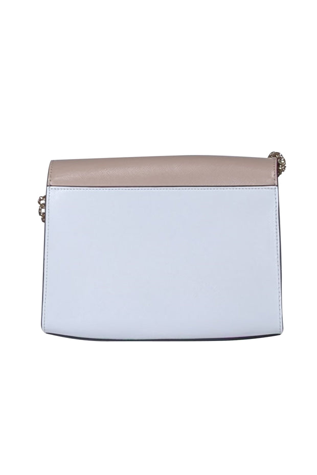 Current Boutique-Kate Spade - Beige, White, & Black Leather Crossbody Bag