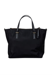 Current Boutique-Kate Spade - Black Nylon Double Zipper Medium Satchel bag