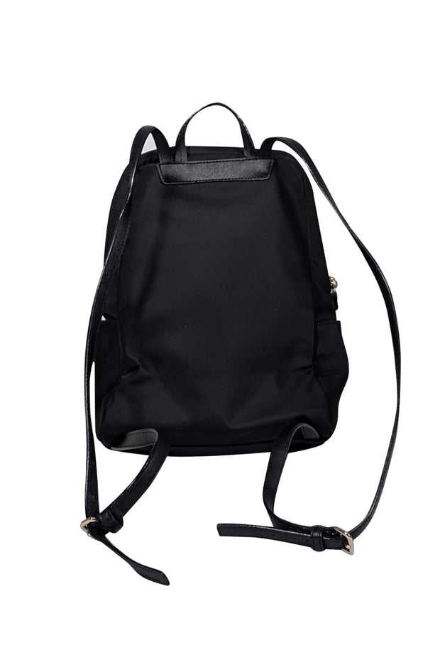 Current Boutique-Kate Spade - Black Nylon Zipper Top Backpack