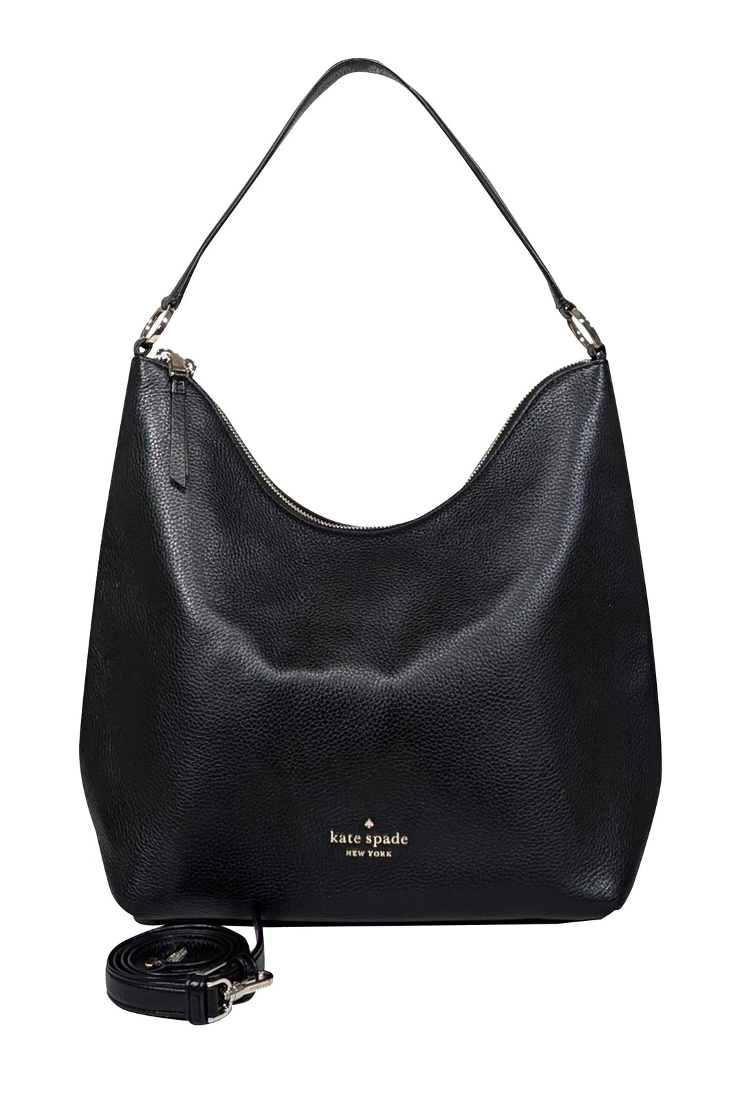 Kate Spade Pebbled Black shops Leather Handbag