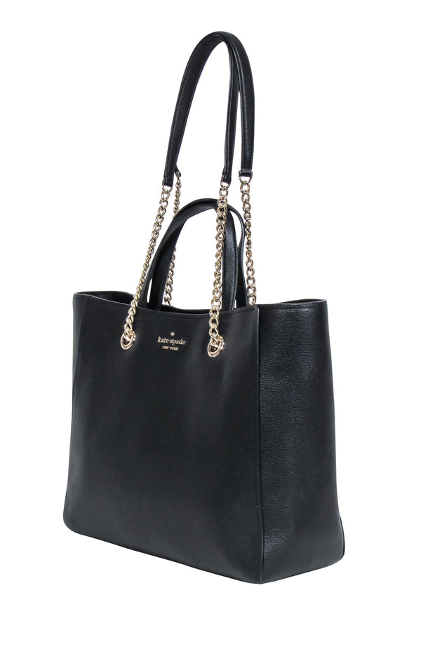 Current Boutique-Kate Spade - Black Pebbled Leather Tote Bag