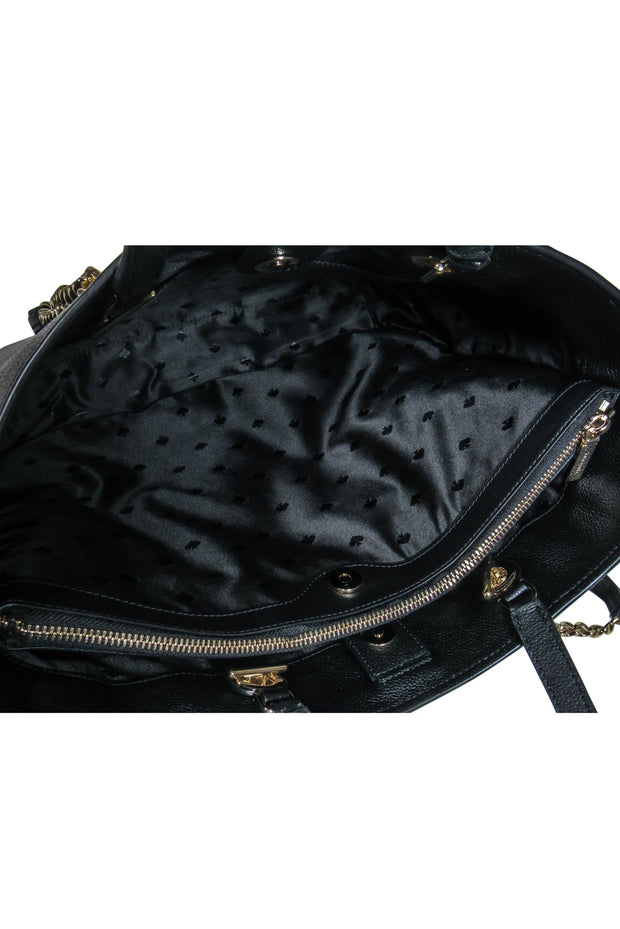 Current Boutique-Kate Spade - Black Pebbled Leather Tote Bag