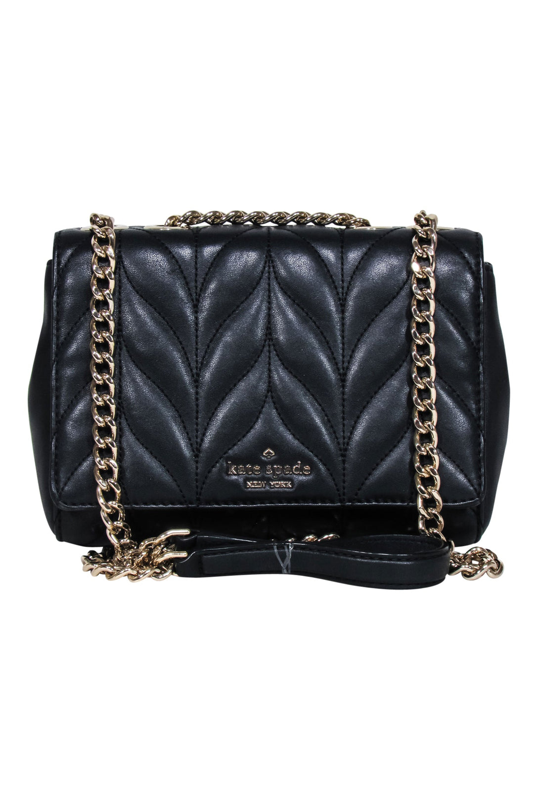 Kate Spade Black Quilted Leather Crossbody Bag Current Boutique