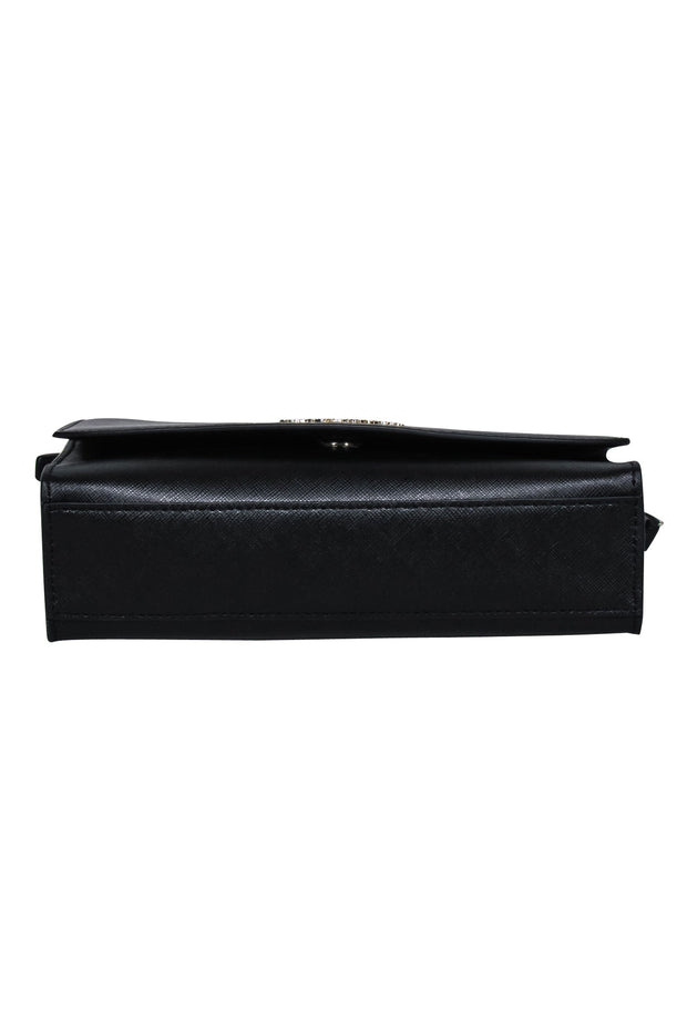 Current Boutique-Kate Spade - Black Saffiano Leather "Carson Convertible" Crossbody Bag