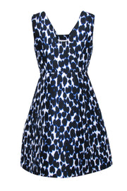 Current Boutique-Kate Spade - Black, White, & Blue Large Spot Print Dress Sz 8