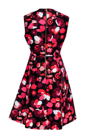 Current Boutique-Kate Spade - Black w/ Red & Pink Floral Print Sleeveless Dress Sz 6