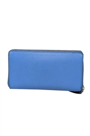 Current Boutique-Kate Spade - Blue Leather Double Zipper Wristlet