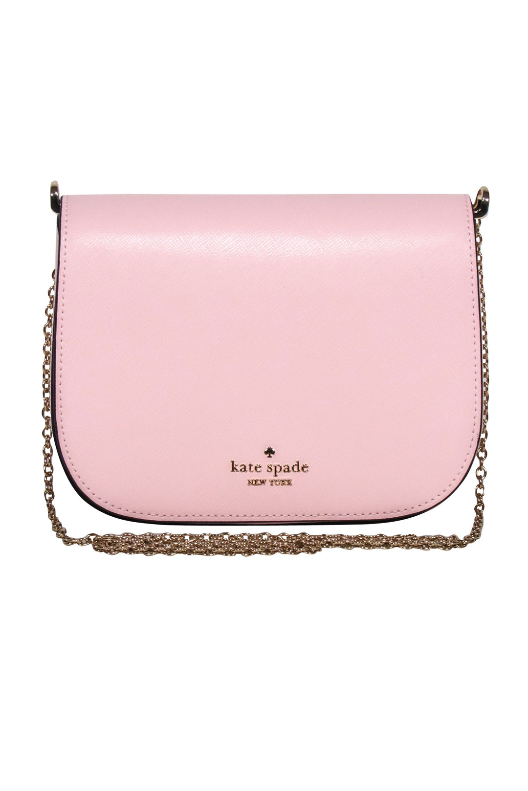 NWT Kate Spade Hilli Crossbody Saffiano Leather Chalk Pink Logo Purse shops Designer