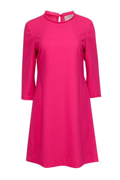Current Boutique-Kate Spade - Bubblegum Pink A-Line Dress w/ Ruffled Trim Sz 10