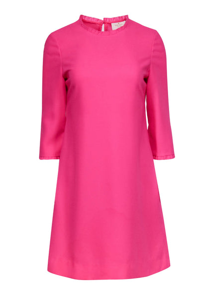Current Boutique-Kate Spade - Bubblegum Pink A-Line Dress w/ Ruffled Trim Sz 6