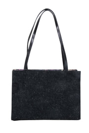 Current Boutique-Kate Spade - Charcoal Grey Wool Handbag w/ Leather Handles