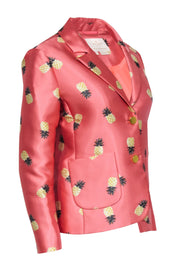 Current Boutique-Kate Spade - Coral Pineapple Jacquard Jacket Sz 4