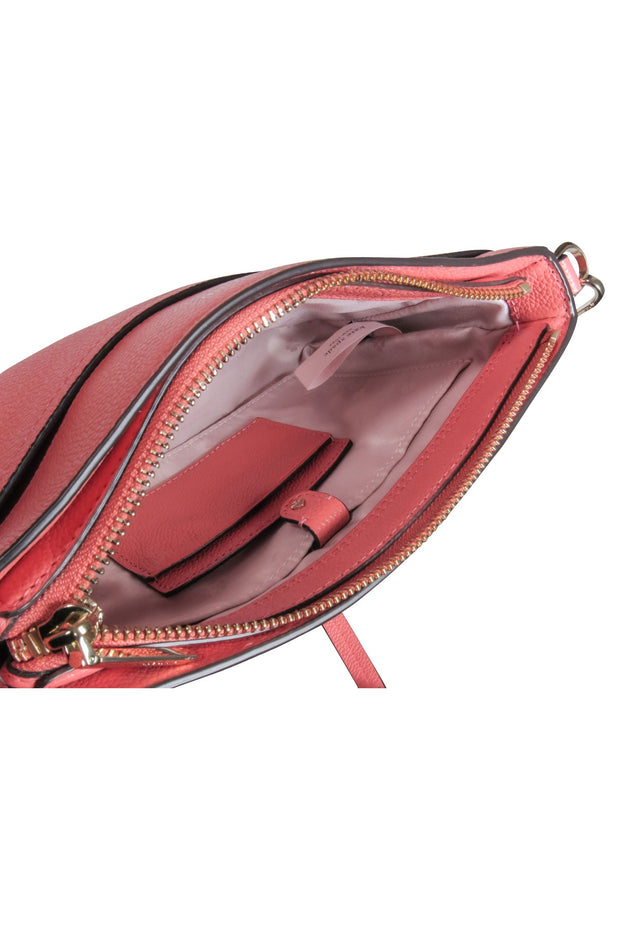 Current Boutique-Kate Spade - Coral Pink Pebbled Leather Crossbody Bag