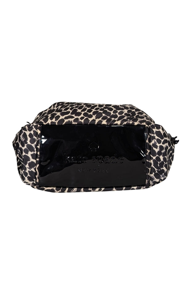 Current Boutique-Kate Spade - Cream & Black Leopard Print Nylon "Stevie" Baby Tote Bag