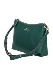 Current Boutique-Kate Spade - Emerald Green Pebbled Leather Crossbody Bag