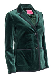Current Boutique-Kate Spade - Emerald Green Velvet Blazer Sz 2