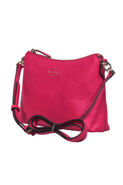 Current Boutique-Kate Spade - Fuchsia Pebbled Leather Crossbody Bag