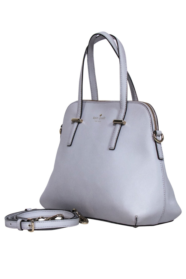 Current Boutique-Kate Spade - Grey Saffiano Leather Satchel Bag