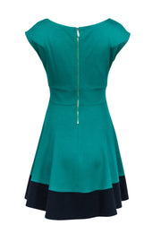 Current Boutique-Kate Spade - Kelly Green & Navy Hem Dress Sz S