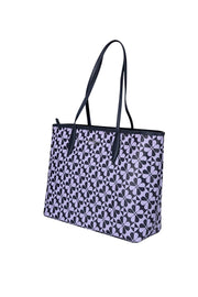 Current Boutique-Kate Spade - Lavender & Navy Print Tote Bag