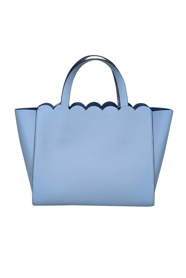 Current Boutique-Kate Spade - Light Blue Scalloped Edge Satchel Bag