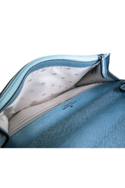 Current Boutique-Kate Spade - Light Blue Sparkly Fold-Over Crossbody Bag
