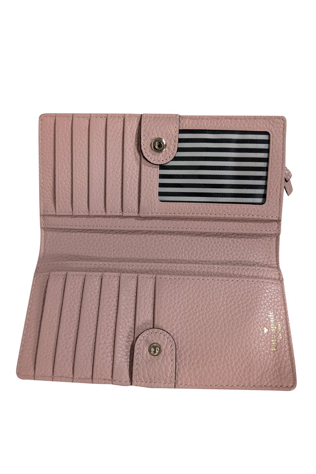 Current Boutique-Kate Spade - Light Pink Pebbled Leather Bifold Wallet