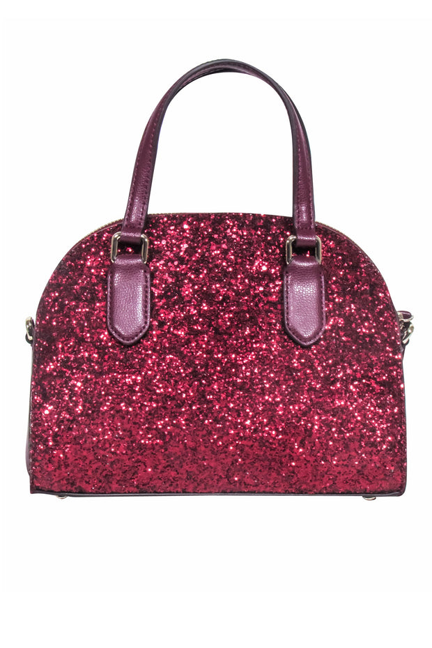 Current Boutique-Kate Spade - Maroon Glitter Crossbody Bag