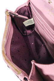 Current Boutique-Kate Spade - Mauve Pink Leather Bow Front Flap Crossbody Bag