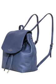 Current Boutique-Kate Spade - Navy Leather Fold-Over Backpack