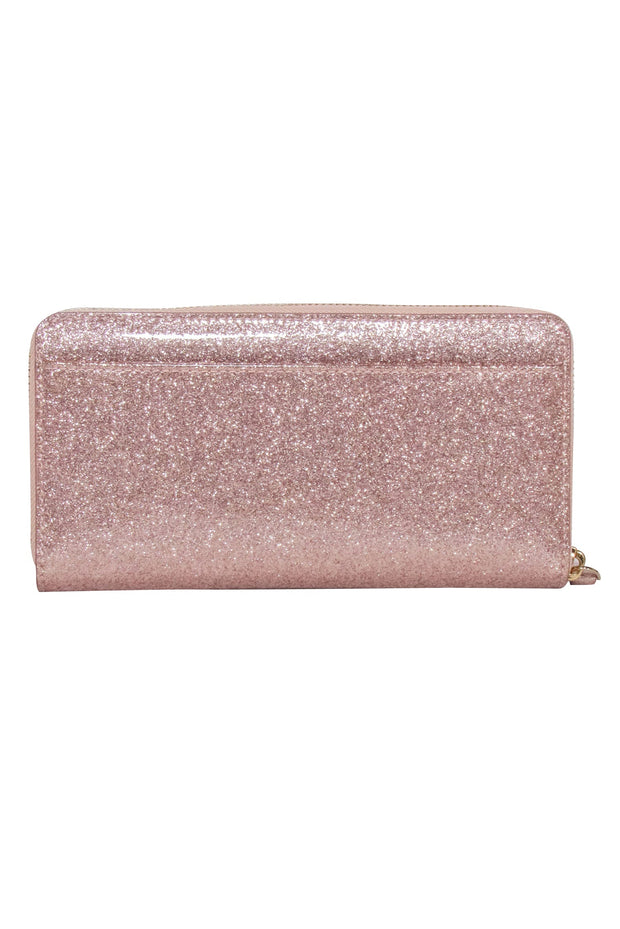 Current Boutique-Kate Spade - Pink Glitter Long Wallet